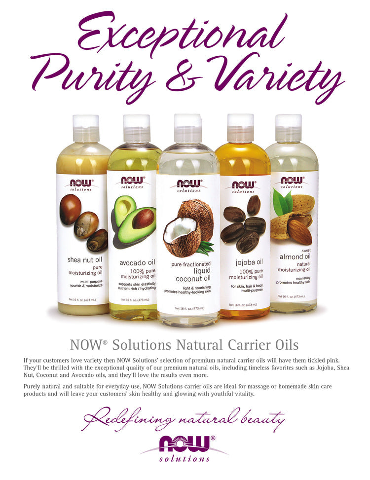 NOW Solutions, Avocado Oil, 100% Pure Moisturizing Oil, Nutrient Rich and Hydrating, 4-Ounce (118ml)