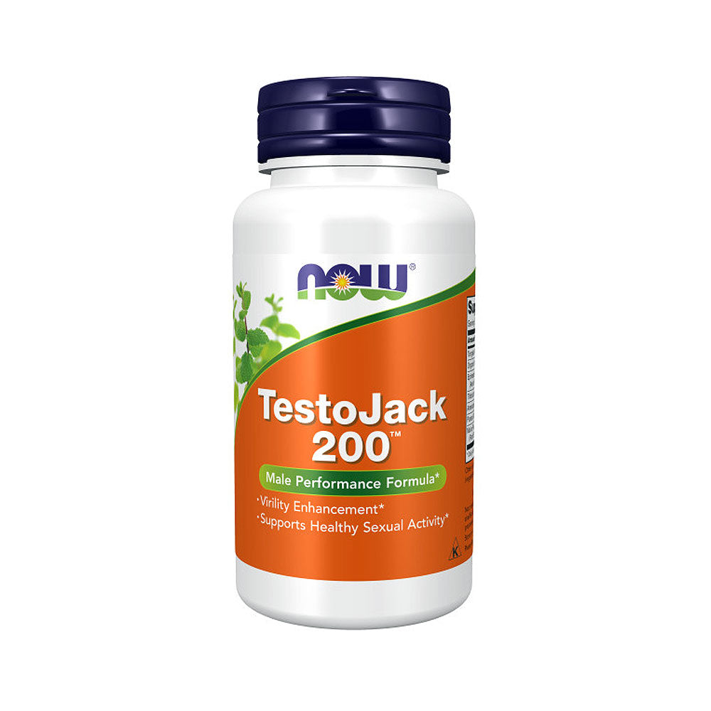 NOW Supplements, TestoJack 200 with Tongkat Ali, Tribulus, Maca and Horny Goat Weed, 60 Veg Capsules