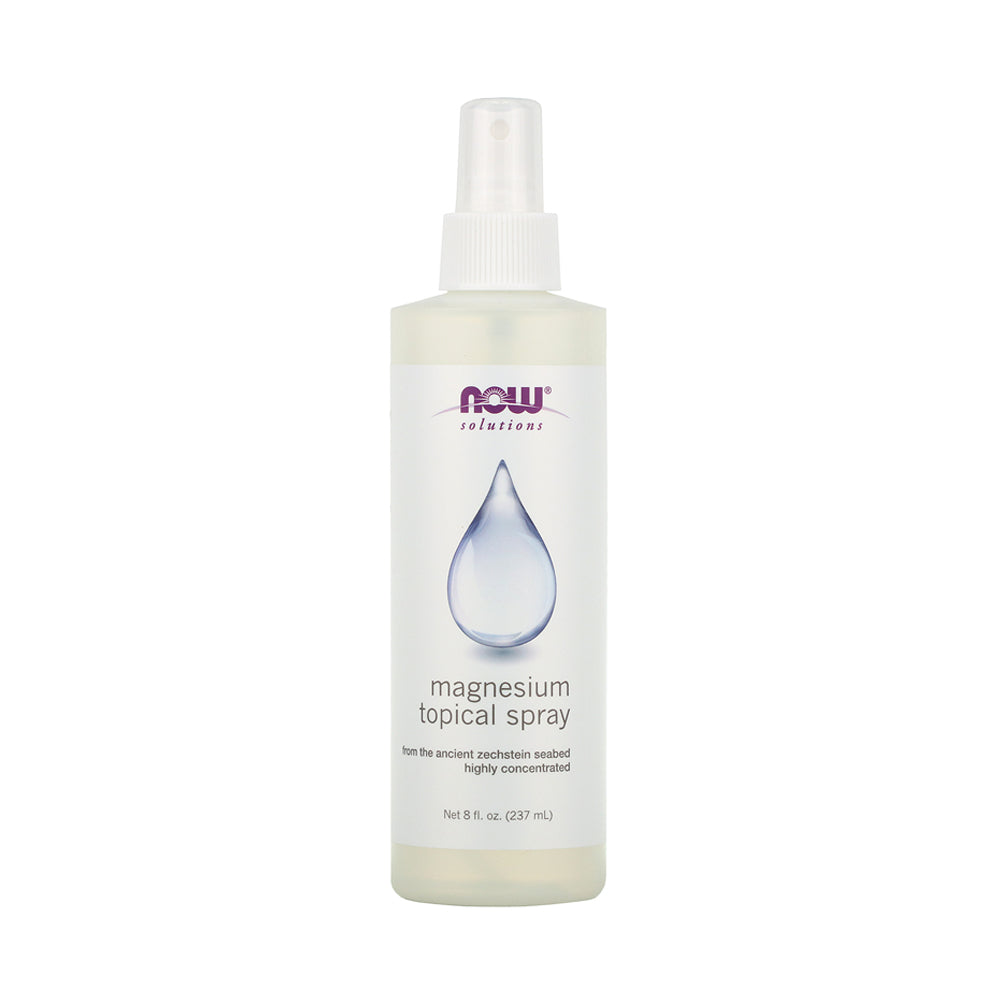 NOW Solutions, Magnesium Topical Spray, from the Ancient Zechstein Seabed, Highly Concentrated, 8-Ounce (237ml)