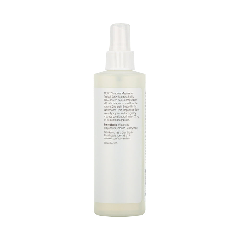 NOW Solutions, Magnesium Topical Spray, from the Ancient Zechstein Seabed, Highly Concentrated, 8-Ounce (237ml)