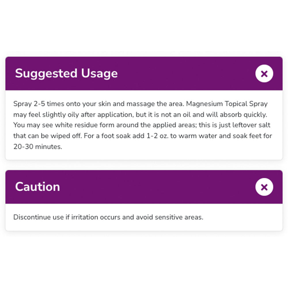 NOW Solutions, Magnesium Topical Spray, from the Ancient Zechstein Seabed, Highly Concentrated, 8-Ounce (237ml)