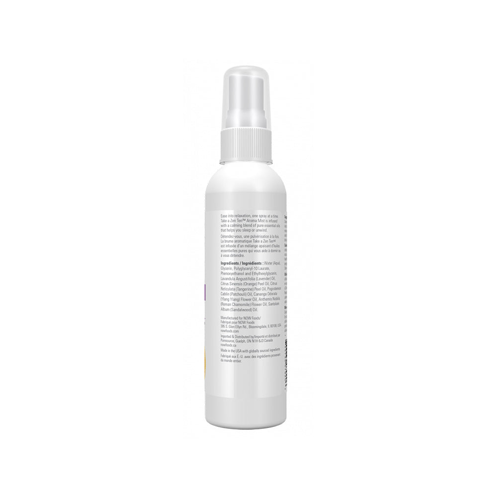 NOW Essential Oils, Take A Zen Ten™ Aroma Mist Featuring Relaxing Pure Essential Oils 4oz (118ml)