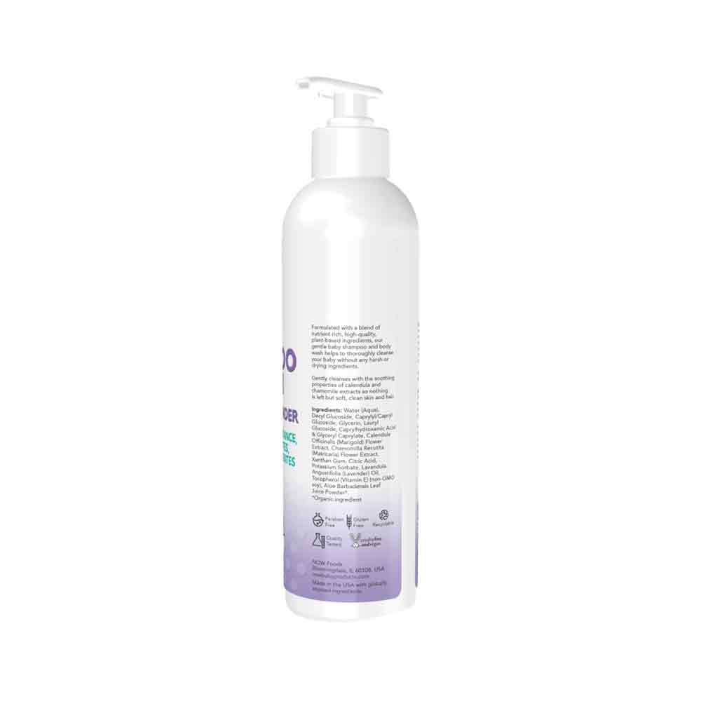 NOW Baby, Gentle Shampoo and Wash, Calming Lavender, Paraben Free, (237ml)