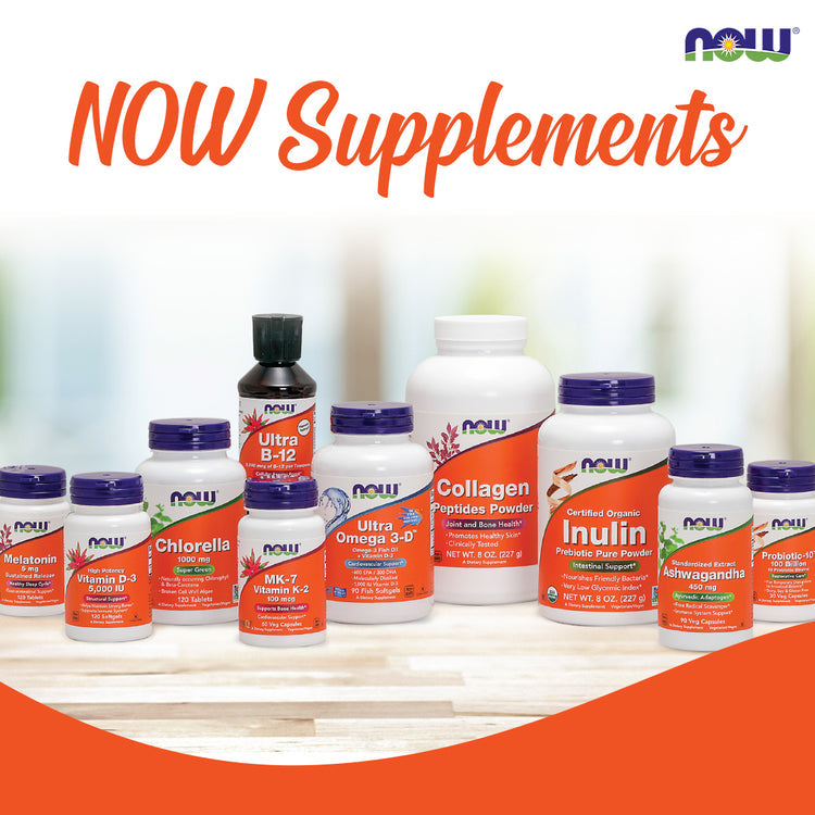 NOW Supplements, Probiotic-10™, 25 Billion, with 10 Probiotic Strains, Dairy, Soy and Gluten Free, Strain Verified, 30 Veg Capsules