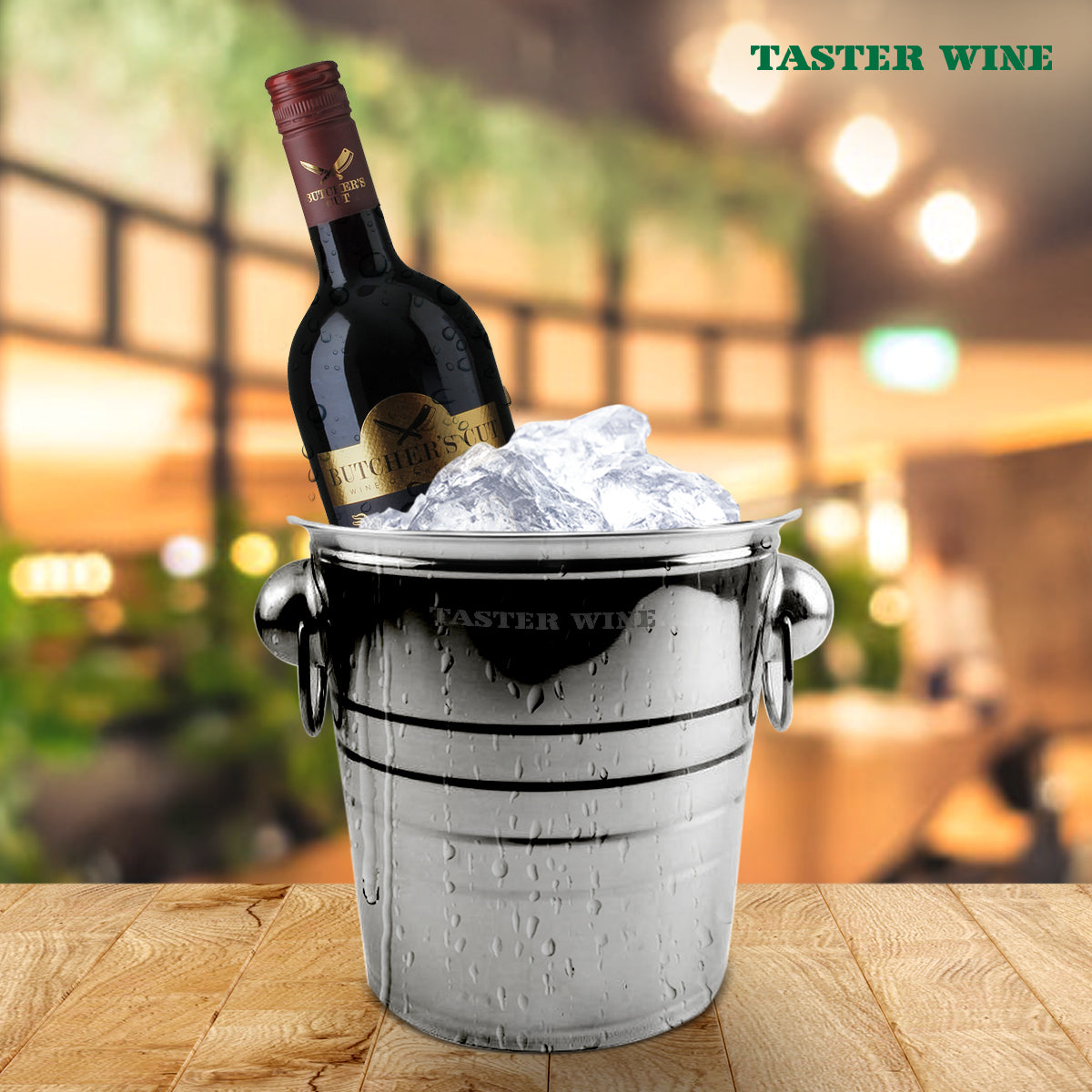 (Taster Wine) Stainless Steel Ice Bucket 3L