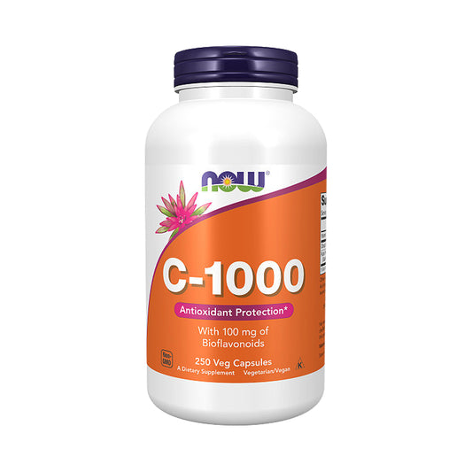 NOW Supplements, Vitamin C-1,000 with 100 mg of Bioflavonoids, Antioxidant Protection, 250 Veg Capsules