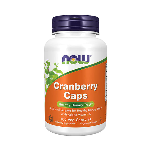 NOW Supplements, Cranberry Caps with Added Vitamin C, Healthy Urinary Tract*, 100 Veg Capsules