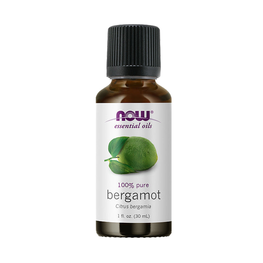 NOW Essential Oils, Bergamot Oil, Sweet Aromatherapy Scent, Cold Pressed, 100% Pure, Vegan, Child Resistant Cap, 1-Ounce (30ml) - Bloom Concept Malaysia