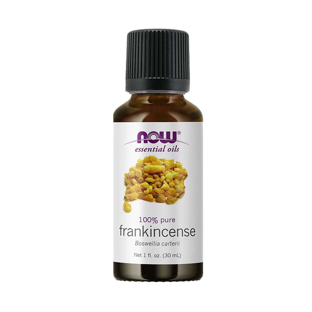 NOW Essential Oils, Frankincense Oil, Centering Aromatherapy Scent, Steam Distilled, 100% Pure, Vegan, Child Resistant Cap, 1-Ounce (30 ml) - Bloom Concept Malaysia