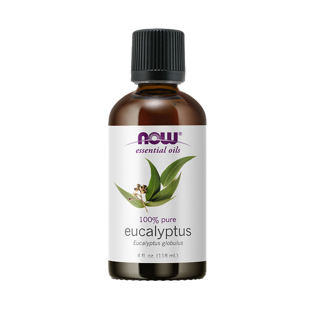 NOW Essential Oils, Eucalyptus Oil, Clarifying Aromatherapy Scent, Steam Distilled, 100% Pure, Vegan, Child Resistant Cap, 4-Ounce (118 ml) - Bloom Concept Malaysia