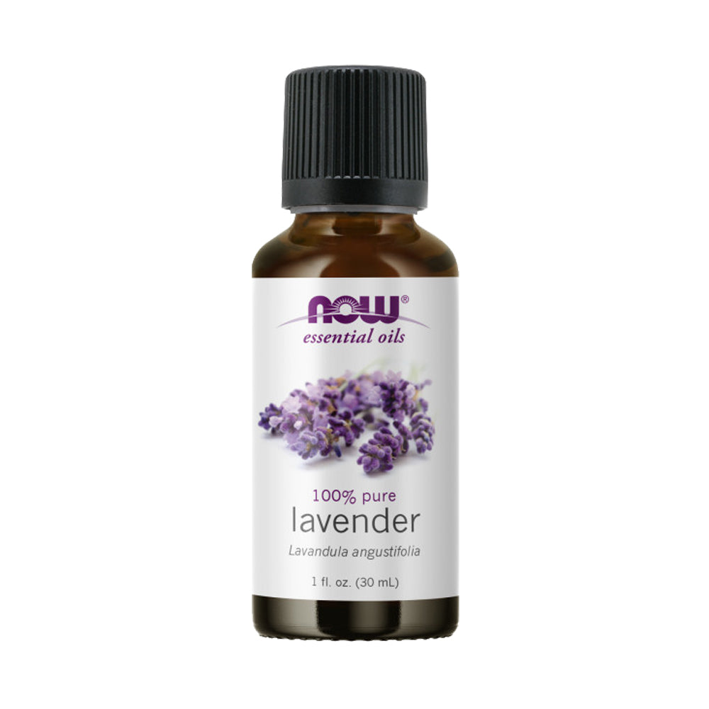 NOW Essential Oils, Lavender Oil, Soothing Aromatherapy Scent, Steam Distilled, 100% Pure, Vegan, Child Resistant Cap, 1-Ounce (30 ml) - Bloom Concept Malaysia