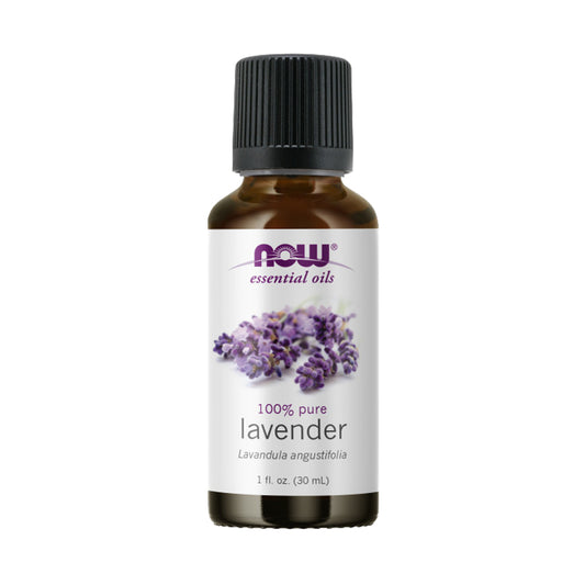 NOW Essential Oils, Lavender Oil, Soothing Aromatherapy Scent, Steam Distilled, 100% Pure, Vegan, Child Resistant Cap, 1-Ounce (30 ml) - Bloom Concept Malaysia
