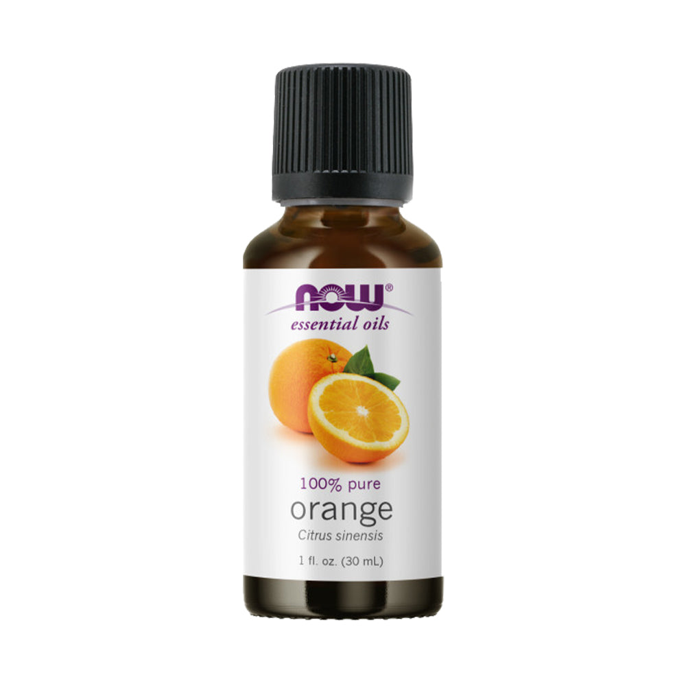 NOW FOODS Essential Oils, Orange Oil, Uplifting Aromatherapy Scent, Cold Pressed, 100% Pure, Vegan, Child Resistant Cap, 1-Ounce(30 ml)