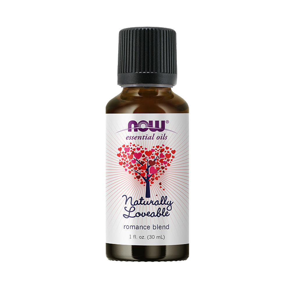NOW Essential Oils, Naturally Loveable Oil Blend, Romantic Aromatherapy Scent, Vegan, Child Resistant Cap, 1-Ounce (30ml) - Bloom Concept Malaysia