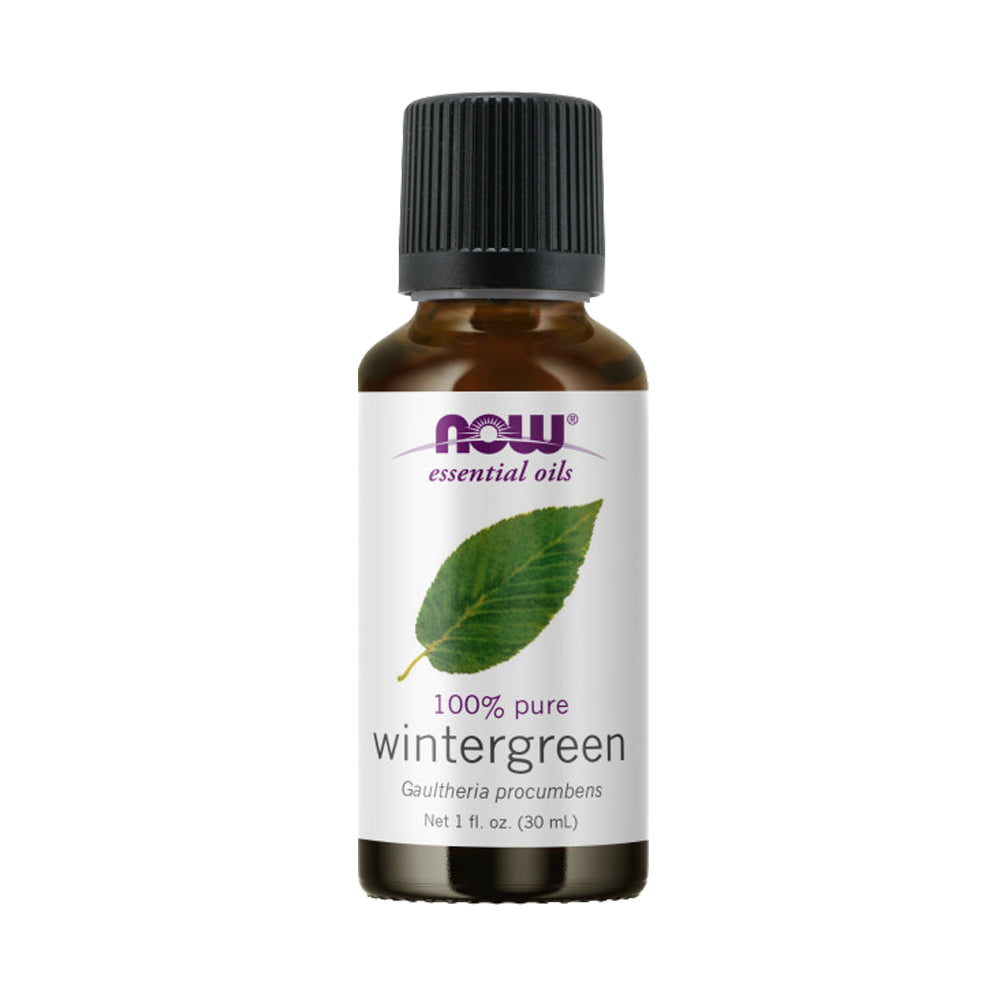 NOW Essential Oils, Wintergreen Oil, Stimulating Aromatherapy Scent, Steam Distilled, 100% Pure, Vegan, Child Resistant Cap, 1-Ounce (30ml) - Bloom Concept Malaysia