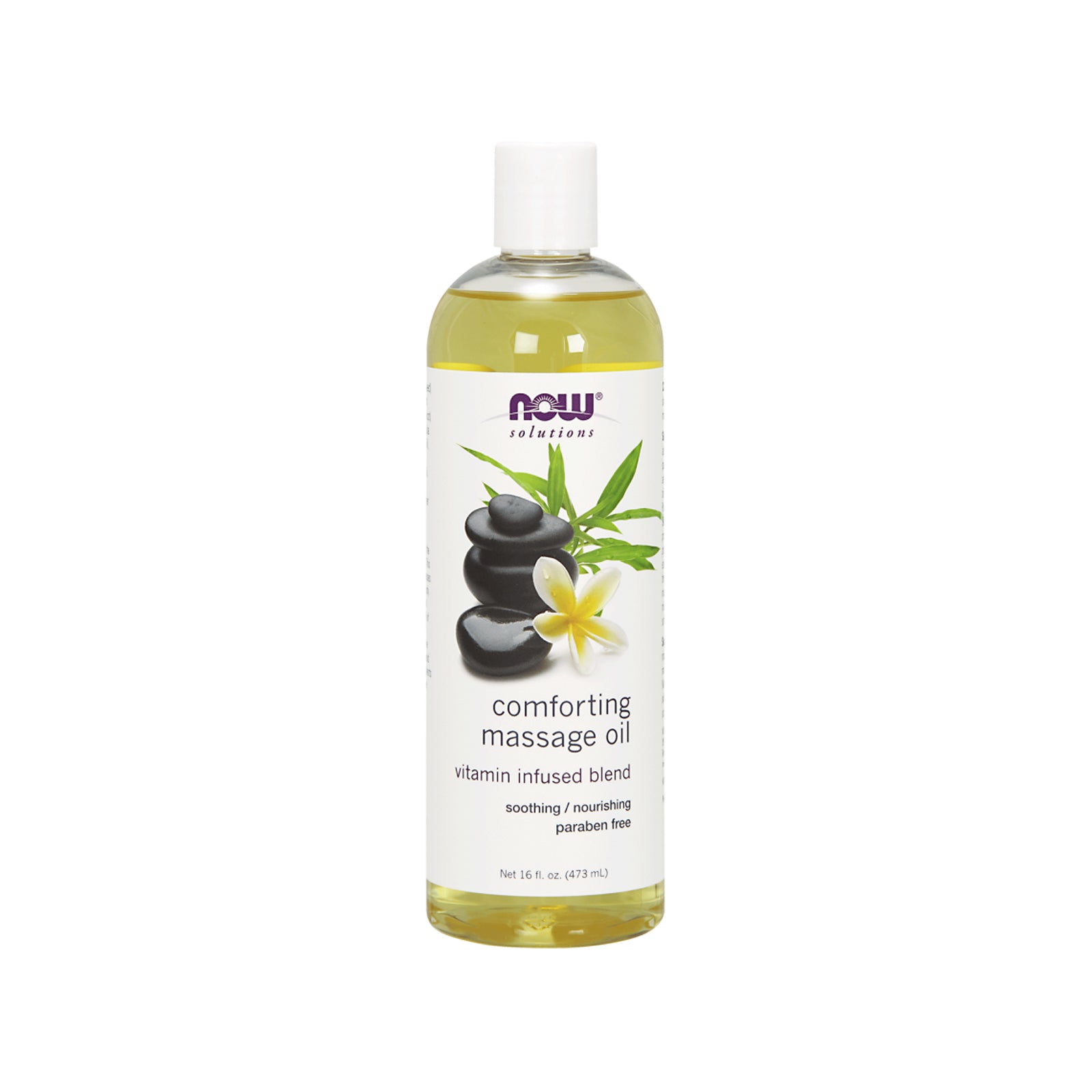 NOW Solutions, Comforting Massage Oil, Vitamin Infused Blend, Soothing and Nourishing, 16-Ounce (473 ml) - Bloom Concept Malaysia