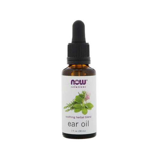 NOW Solutions, Ear Oil, Soothing Herbal Blend, Great on Mild Discomfort or Irritation, 1-Ounce (30 ml)