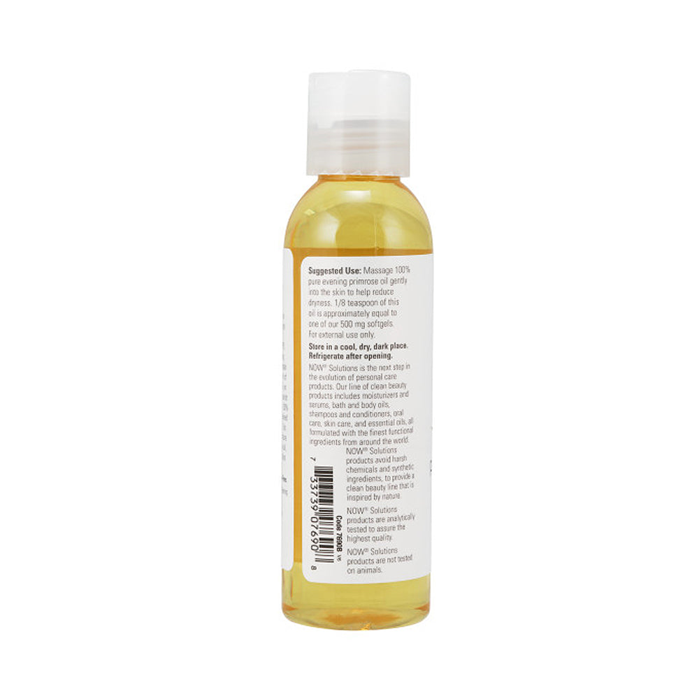 NOW Solutions, Evening Primrose Oil, 100% Pure Moisturizing Oil, 4-Ounce (118 ml)