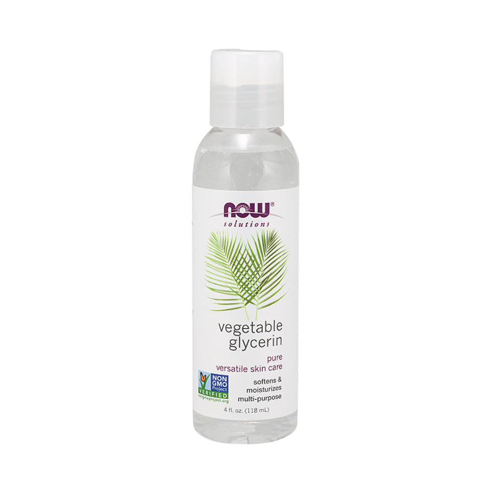 NOW Solutions, Vegetable Glycerin, 100% Pure, Versatile Skin Care, Softening and Moisturizing, 4-Ounce (118ml) - Bloom Concept Malaysia