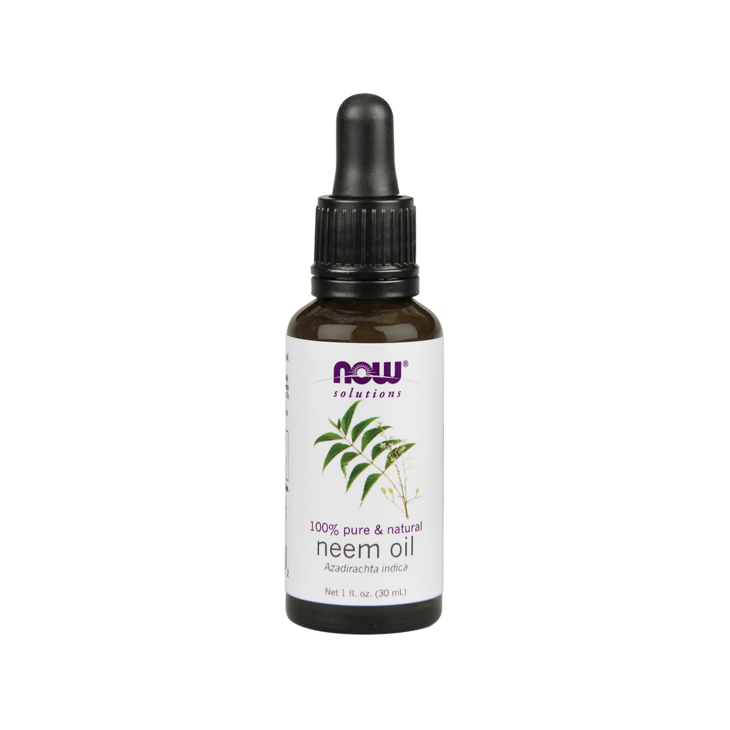 NOW Solutions, Neem Oil, 100% Pure, Made From Azadirachta Indica (Neem) Seed Oil, Natural Relief from Irritation and Other Skin Issues, 1 fl oz (30 ml)