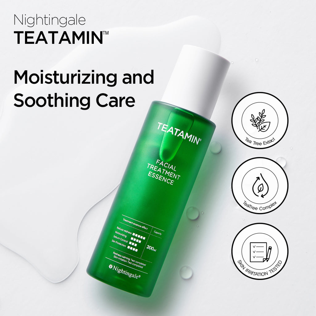NIGHTINGALE Teatamin Facial Treatment Essence - 200ml for Radiant, Hydrated, and Youthful Skin