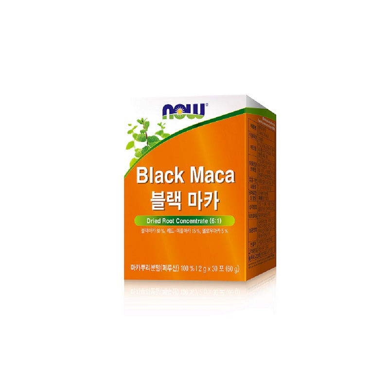 NOW FOODS Performance Black Maca - High Potency Energy and Stamina Support (2g x 30 Sachets)