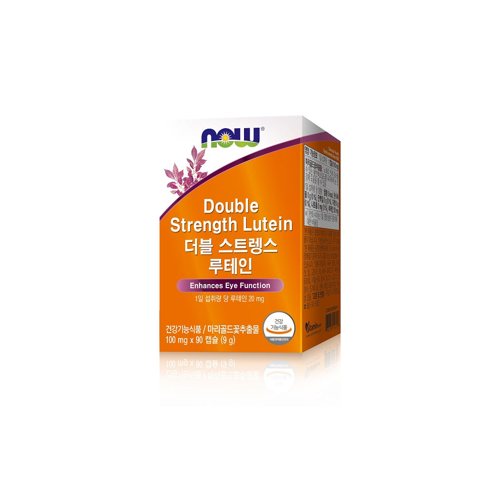 NOW FOODS Double Strength Lutein 100mg 90 Capsules for Ultimate Eye Health Support