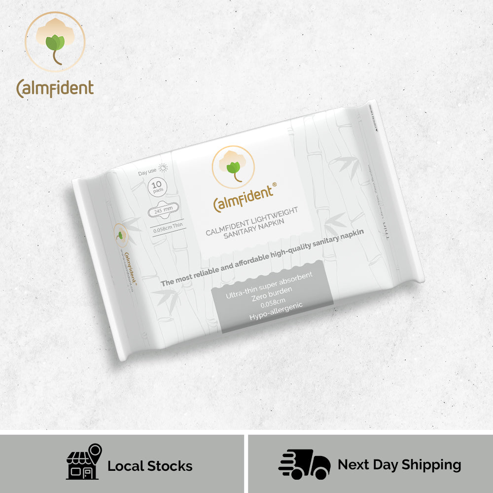 Calmfident Day Use *Lightweight* Sanitary Napkin Pads 245mm (10pcs)
