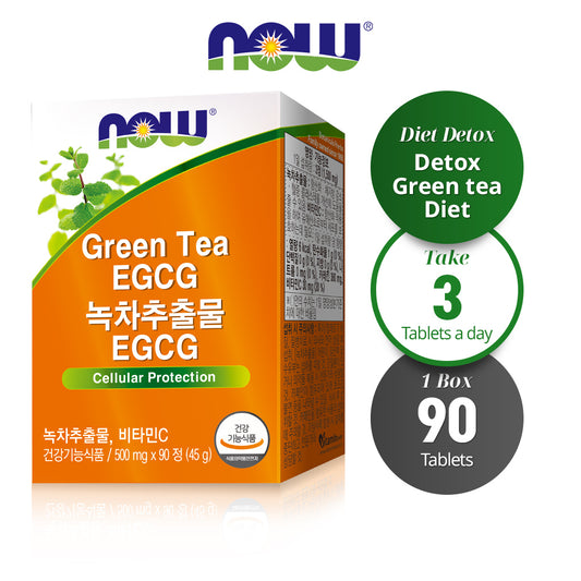 NOW FOODS EGCG Green Tea Extract - 500mg 90 Tablets for Antioxidant and Metabolism Support