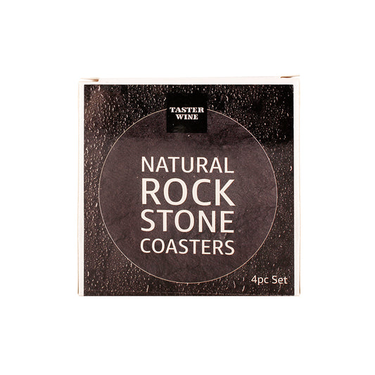 (Taster Wine) Natural Rock Stone Coasters (Set of 4pcs)