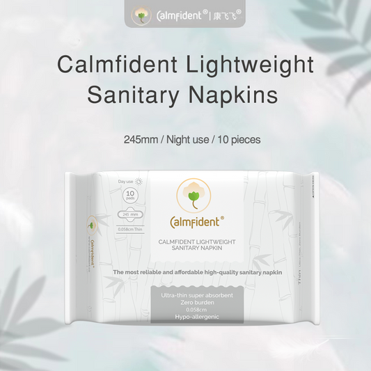 Calmfident Day Use *Lightweight* Sanitary Napkin Pads 245mm (10pcs) White