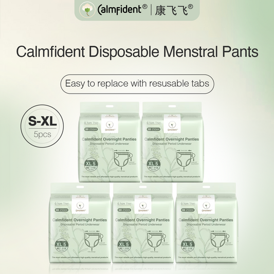 Calmfident Overnight Menstrual Panties (5 pants per pack)