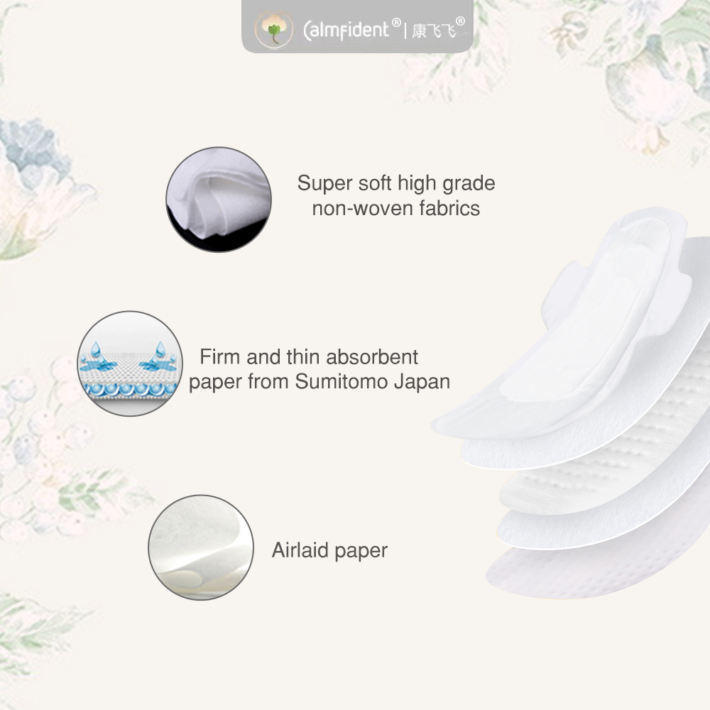 Calmfident Day Use *Lightweight* Sanitary Napkin Pads 245mm (10pcs) White
