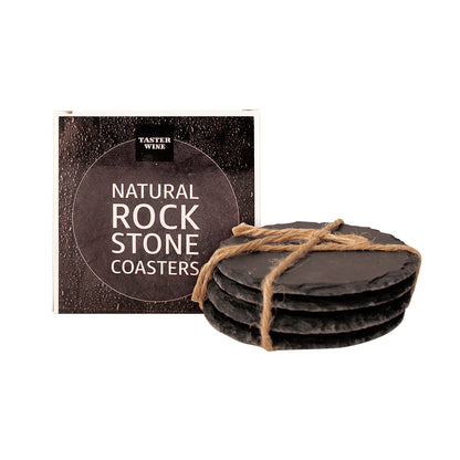 (Taster Wine) Natural Rock Stone Coasters (Set of 4pcs)