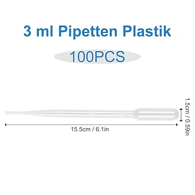 3ml Disposable Plastic Pipettes 100pcs