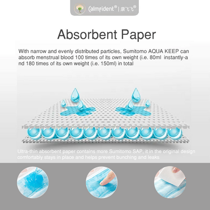 Calmfident Day Use *Lightweight* Sanitary Napkin Pads 245mm (10pcs) White