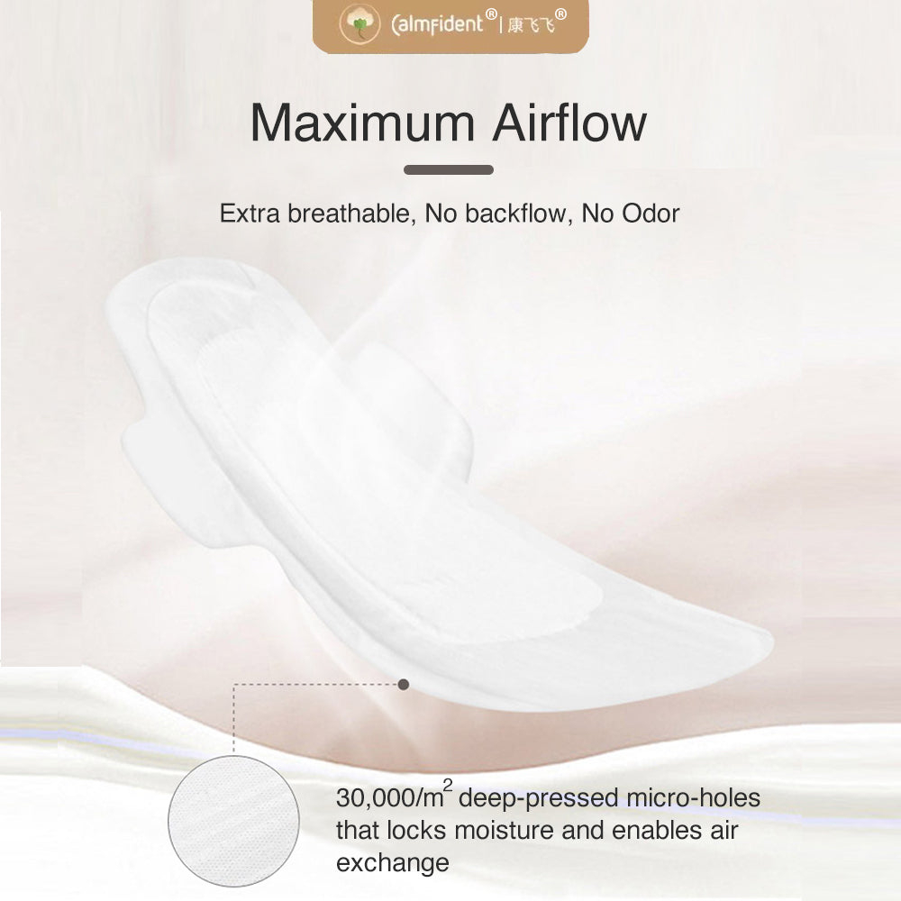 Calmfident Day Use Ultra-Thin Super Absorbent Sanitary Napkin Pads 245mm (10pcs) Orange