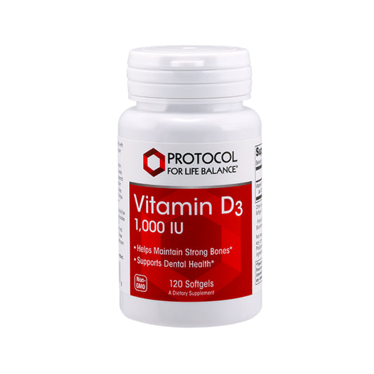 Protocol for Life Balance, Vitamin D3 , 1,000 IU, 120 Softgels