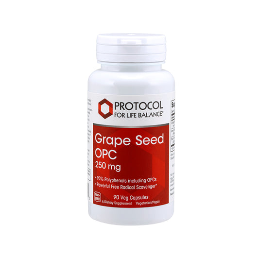Protocol for Life Balance, Grape Seed OPC 250 mg, 90 Veg Capsules
