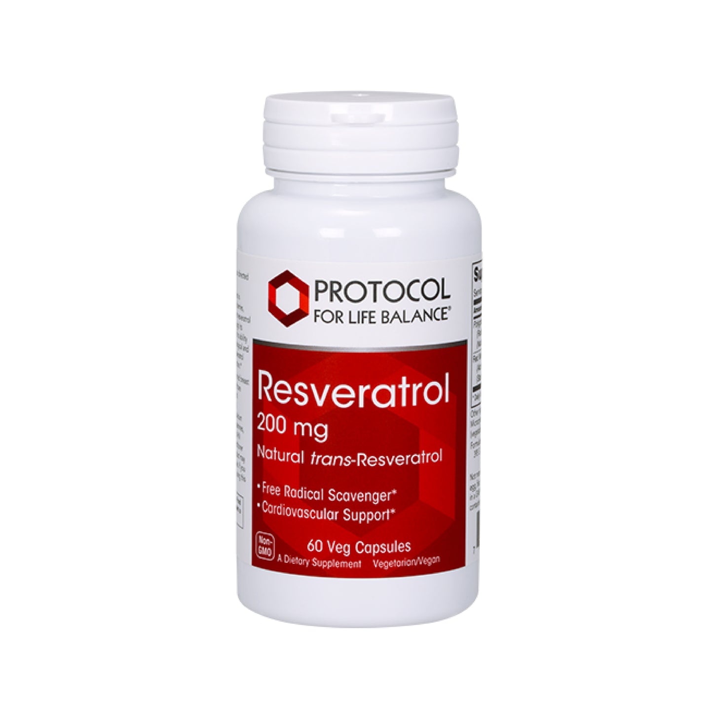Protocol for Life Balance, Resveratrol, 200 mg, 60 Veg Capsules