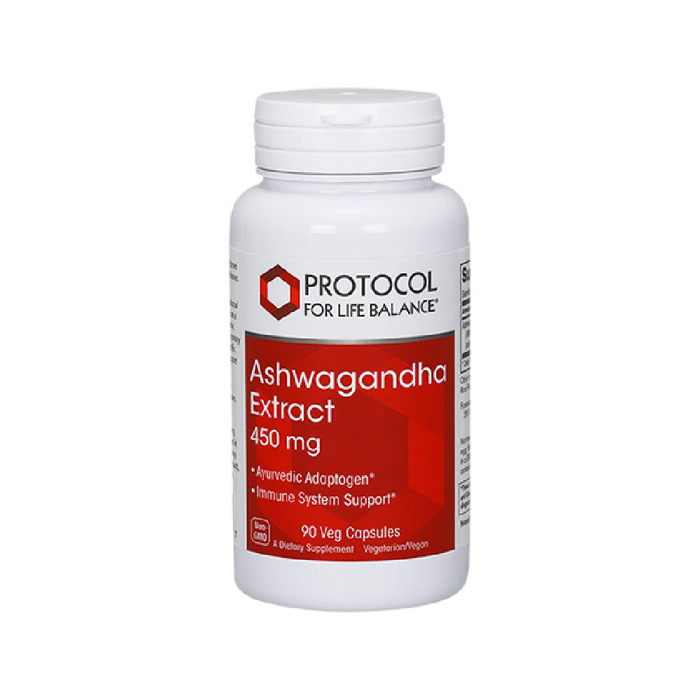 Protocol for Life Balance, Ashwagandha Extract, 450 mg , 90 Veg Capsules