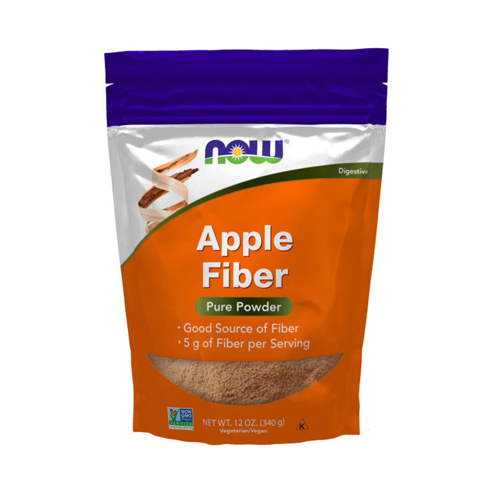 NOW Supplements, Pure Apple Fiber Powder with Apple Pectin, Non-GMO Project Verified, (340g)