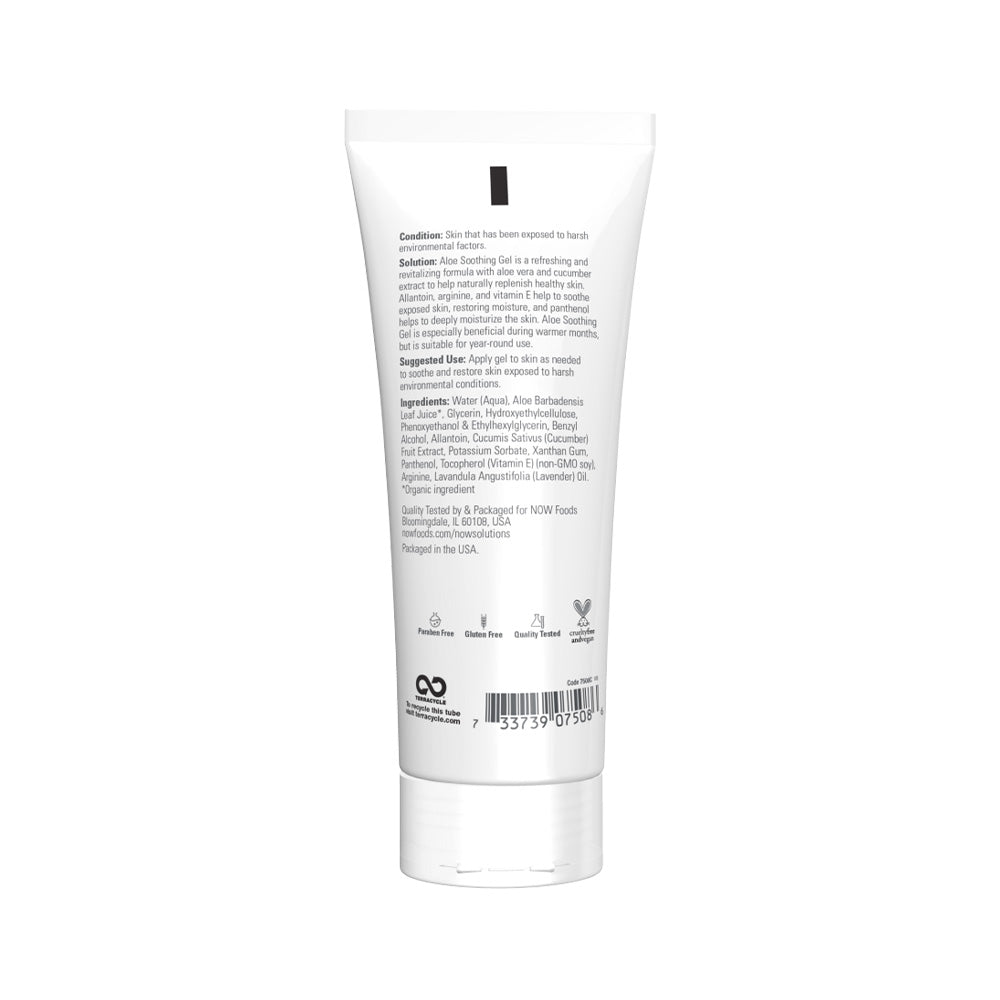 NOW Solutions, Aloe Soothing Gel, Soothes & Replenishes - 8 oz (237ML)