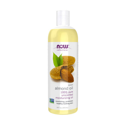 NOW Solutions, Sweet Almond Oil, 100% Pure Moisturizing Oil, Promotes Healthy-Looking Skin, Unscented Oil, 16-Ounce (473ml) - Bloom Concept Malaysia