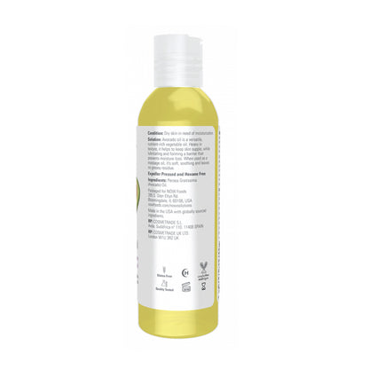 NOW Solutions, Avocado Oil, 100% Pure Moisturizing Oil, Nutrient Rich and Hydrating, 4-Ounce (118ml)