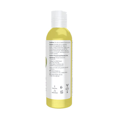 NOW Solutions, Avocado Oil, 100% Pure Moisturizing Oil, Nutrient Rich and Hydrating, 16-Ounce (473 ml)