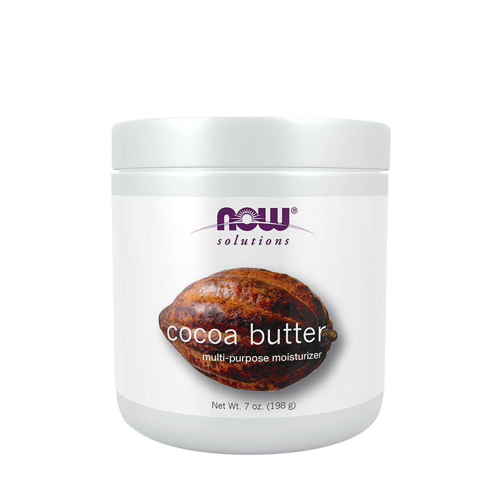 NOW Solutions, Cocoa Butter, Multi-Purpose Skin Moisturizer, Natural Moisture for the Whole Body, 7-Ounce (207ml)