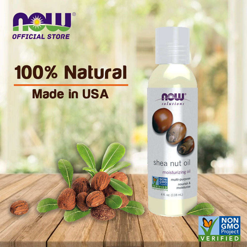 NOW Solutions, Shea Nut Oil, Moisturizing Oil, 4 oz (118 ml)