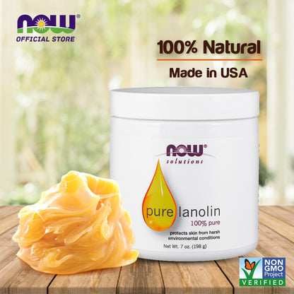 NOW Solutions, Lanolin pure, Intense Protection, 7oz (198g)