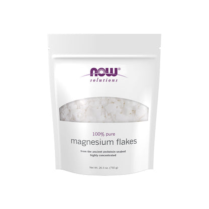 NOW Solutions, Magnesium Flakes, 100% Pure, from the Ancient Zechstein Seabed, Highly Concentrated, 54-Ounce
